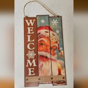 Santa Welcome Sign